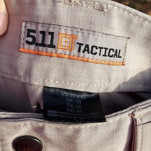 5.11 Tactical Men's Khaki Pants - Picture 7 of 14